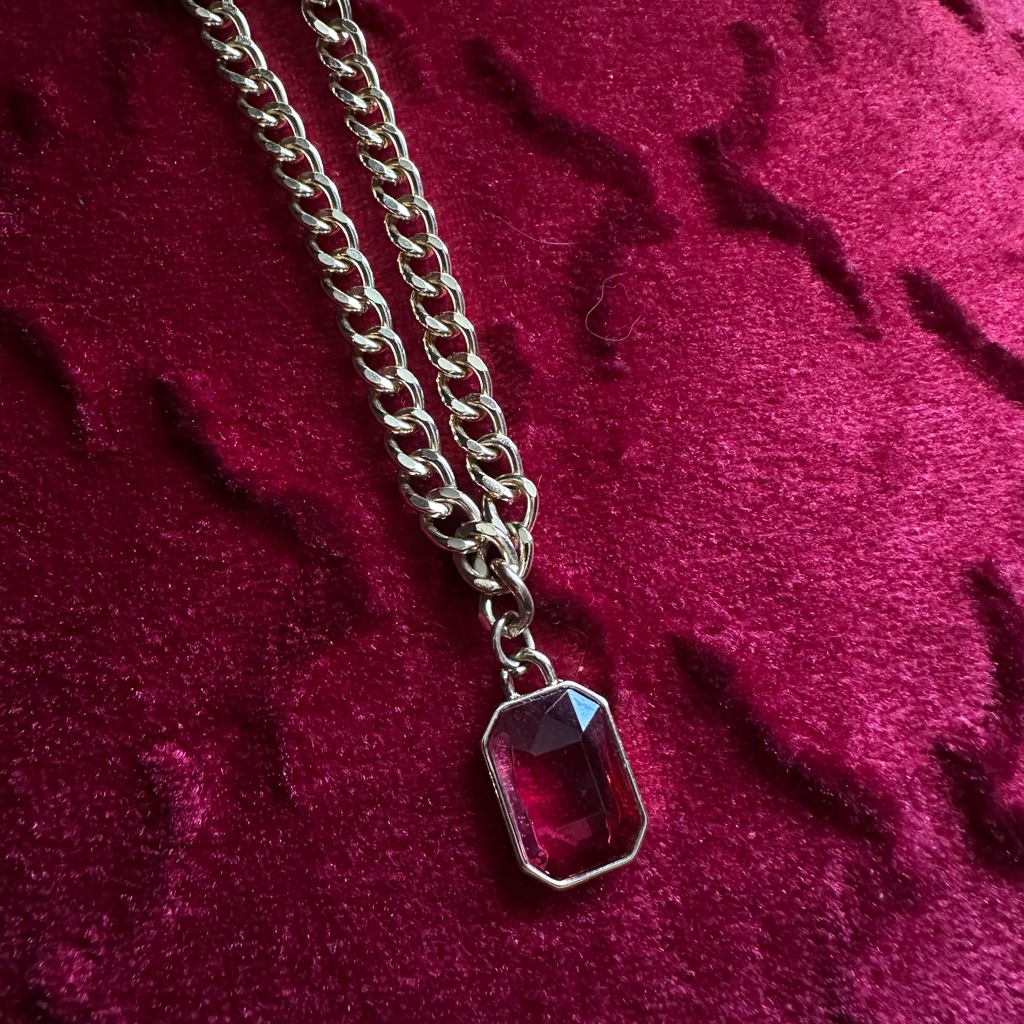 Ruby Gold Necklace 8$